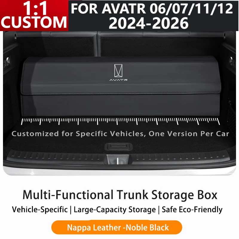

Изготовленный на заказ органайзер для багажника автомобиля ‌ AVATR 06/07/11/12 2024 2025 2026 кожаная автомобильная многофункциональная складная сумка для хранения большой емкости
