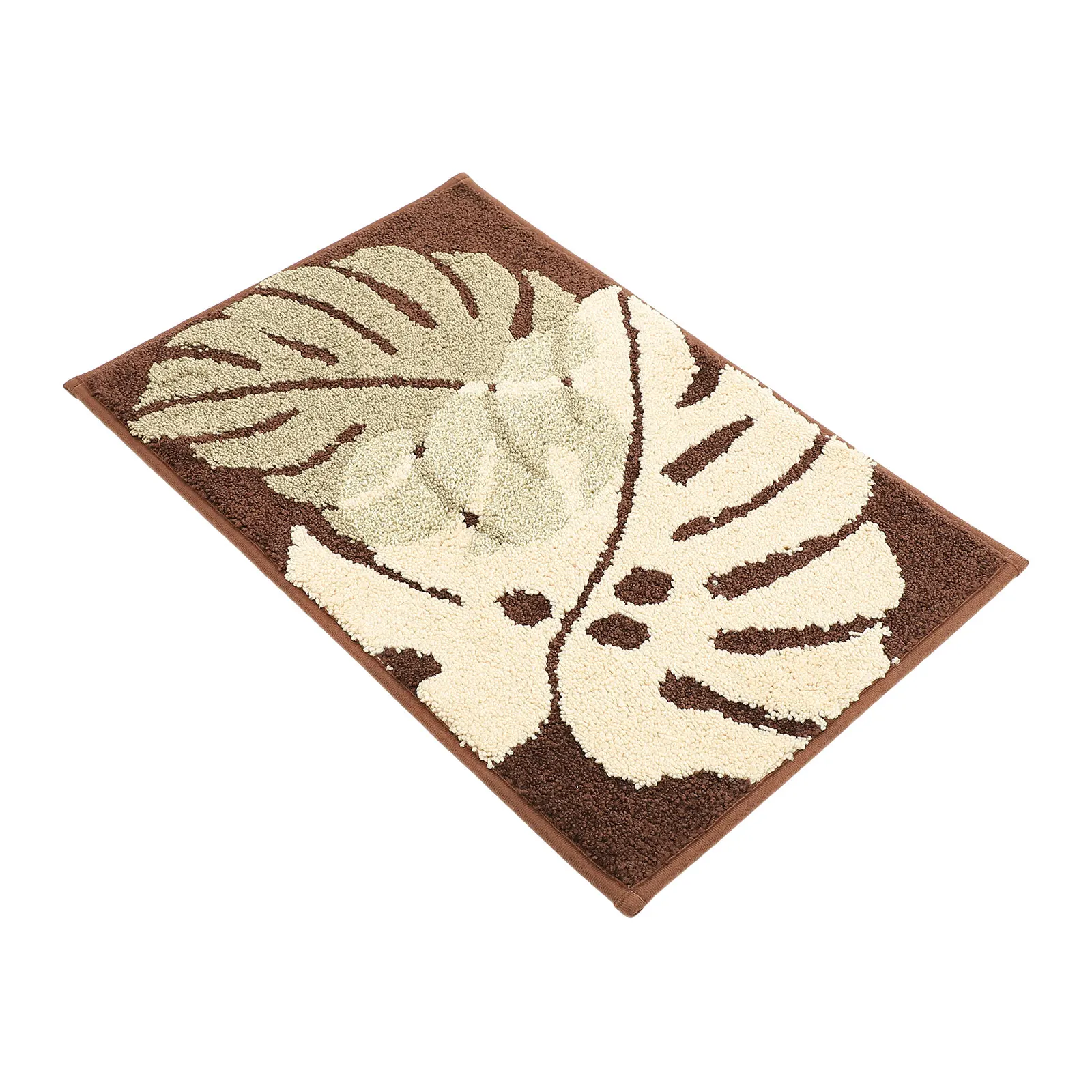 

Leaf Design Polyester Rug Non slip Water Absorption Bedroom Living Room Decorative Mats Bath Door Hallway Kitchen Carpets