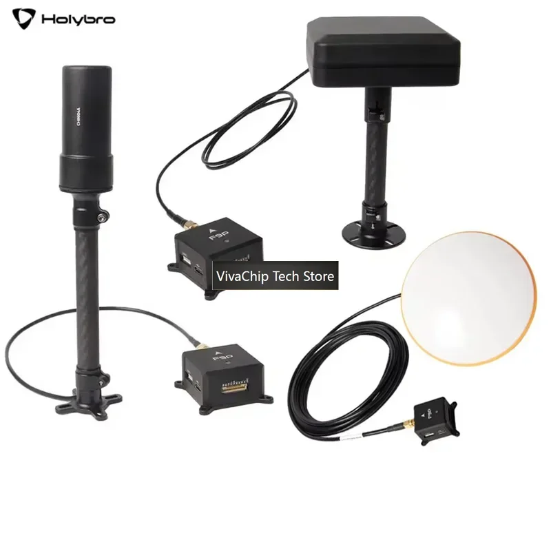 VivaCTHolyBro H-RTK NEO-F9P With Helical Antenna/ Base Station Antenna/ Vertical Array Patch Antenna