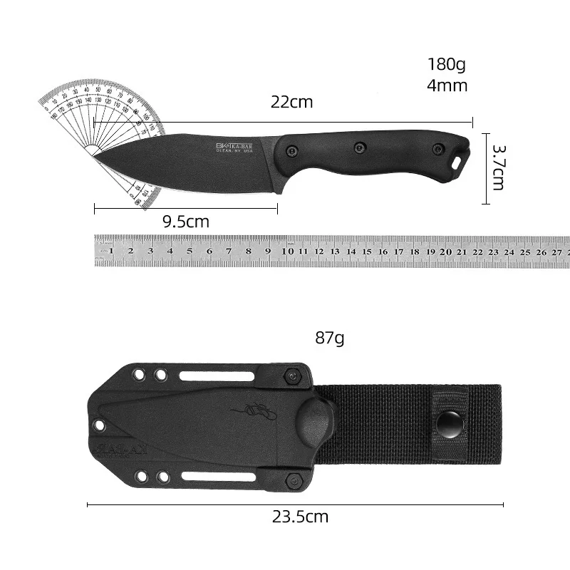 KB BK2 Outdoor Straight Knife Self Defense Portable Knife Wild Portable Knife Camping Bushcraft Survival Sharp Hunting Knives