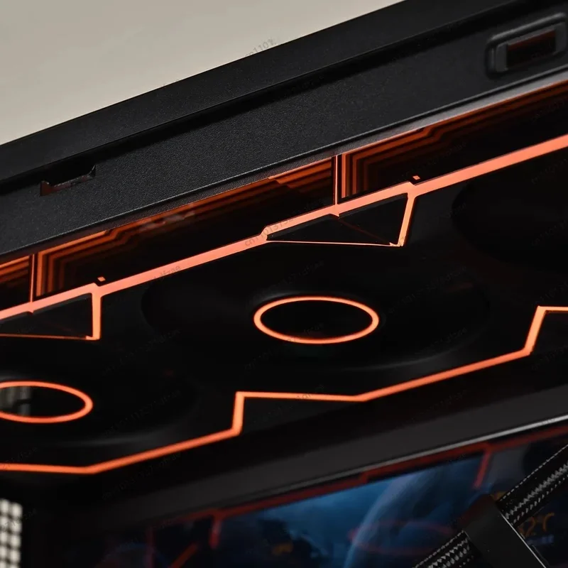 كمبيوتر مكتبي للألعاب بانورامي عالي الجودة 9800X3D RTX5080 2 تيرابايت NVMe M.2 SSD Win 10