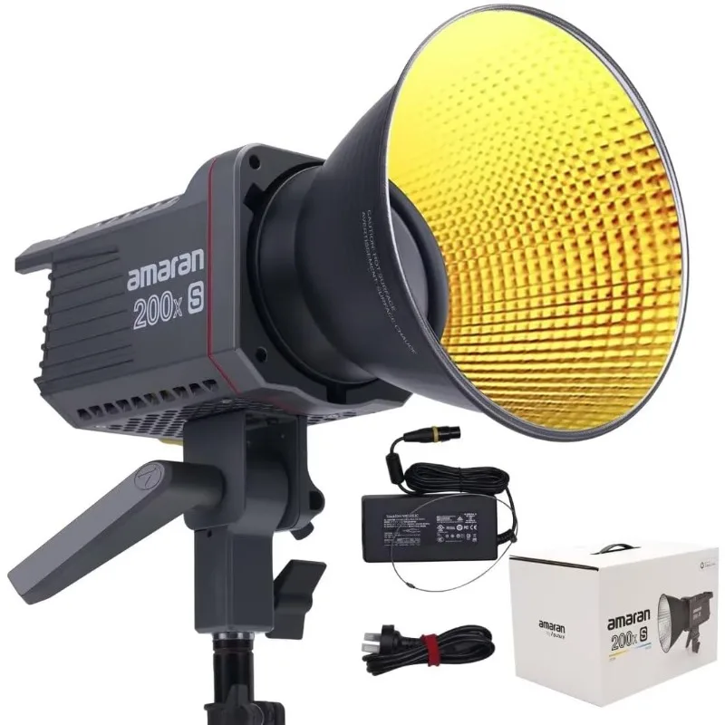 Amaran 200X S COB Led Video Light Bi Color 2700K-6500K,250W,45400Lux @1M,CRI≥95,TLCI≥95,9 Pre-Programmed Lighting Effects