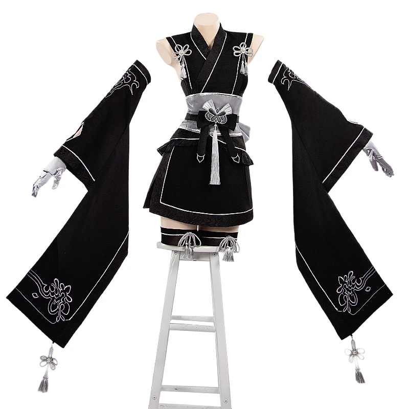 Irelia H NieR:Automata 2B Disfraz de cosplay YoRHa No. Disfraz de Halloween tipo kimono 2 tipo B para mujer