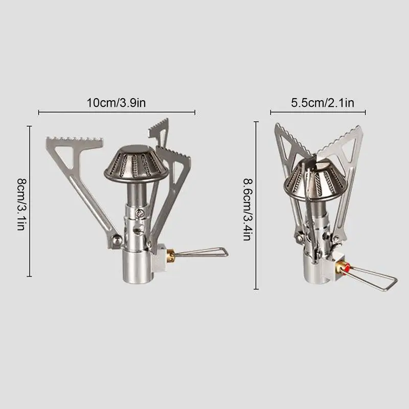 Windproof Foldable Stove Burner Ultralight Camping Stove Windproof Portable Stove For Hiking Cooking BBQ