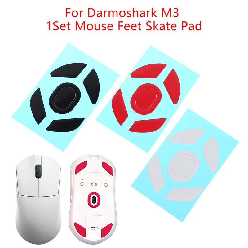 

1 Set Mouse Feet Skate Pad for Darmoshark M3 Speed Control Mouse Glides Curve Edge Mouse Foot Stickers