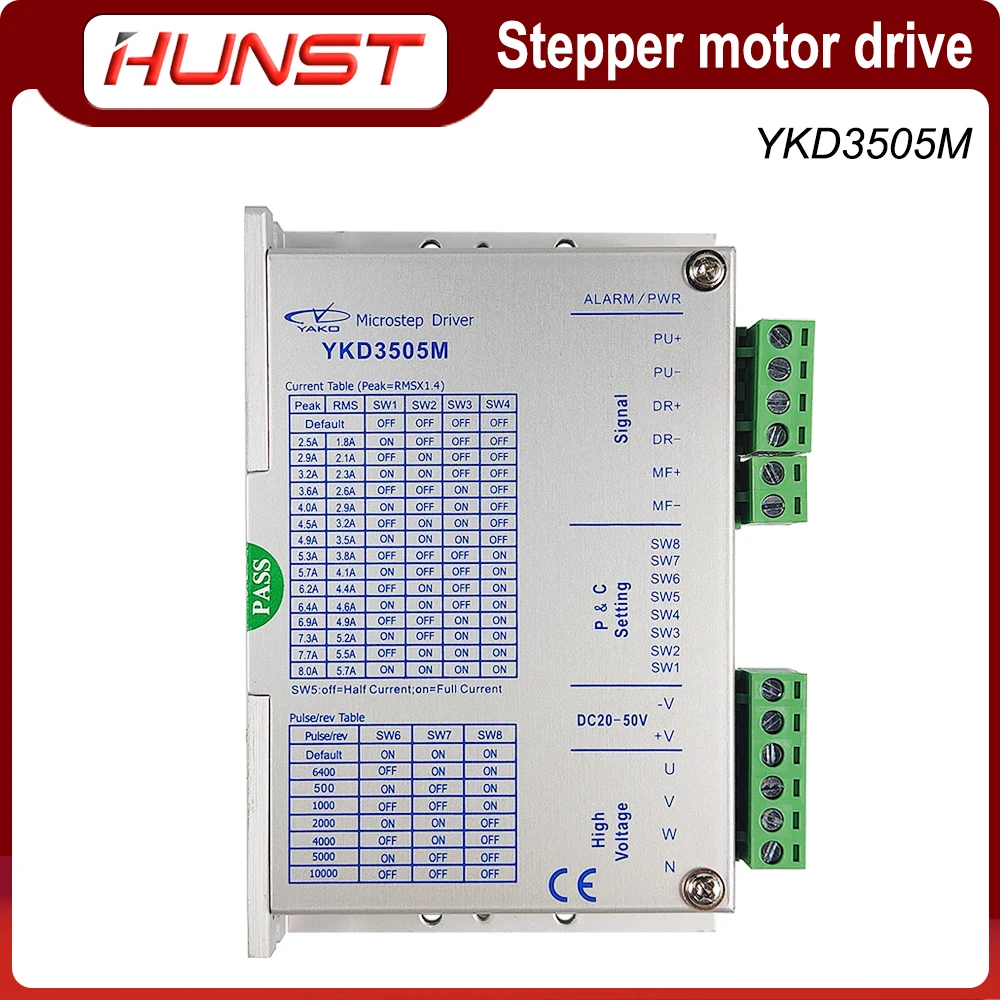 HUNST YAKO Stepper Motor Driver YKD3505M For 3 Phase 42~86mm (NEMA 17~34) Stepper Motors Which Current Are Below 5.7A.