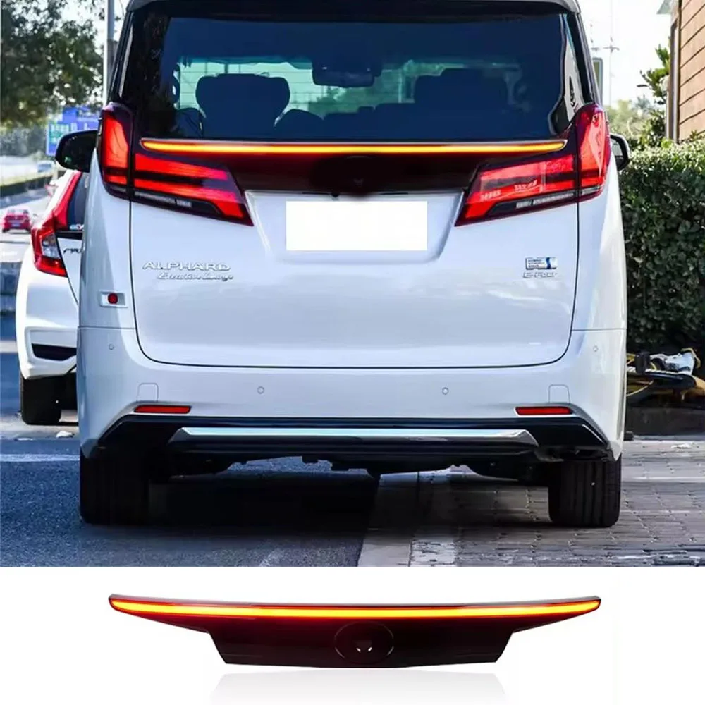 LED Rear Trunk Lid For Toyota Alphard 2019 2020 2021 2022 2023 Rear Bumper Light Trunk Light Tail Light