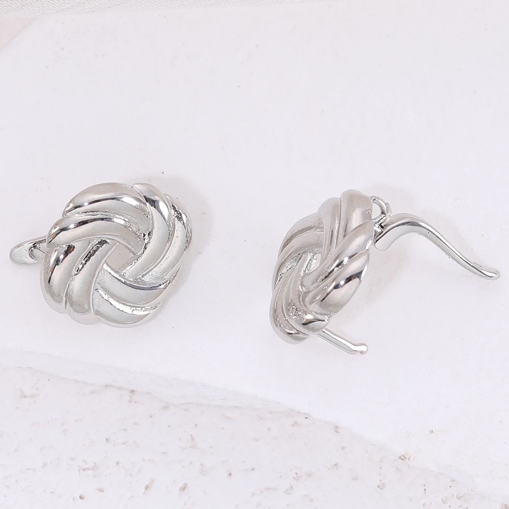 Juya 2 4 6 Teile/los DIY Gold Silber Überzogene Anti-Allergie Verschluss Schwenzy Earwire Stiche Ohrstöpsel Verschluss Ohrring Haken zubehör – Detail 11
