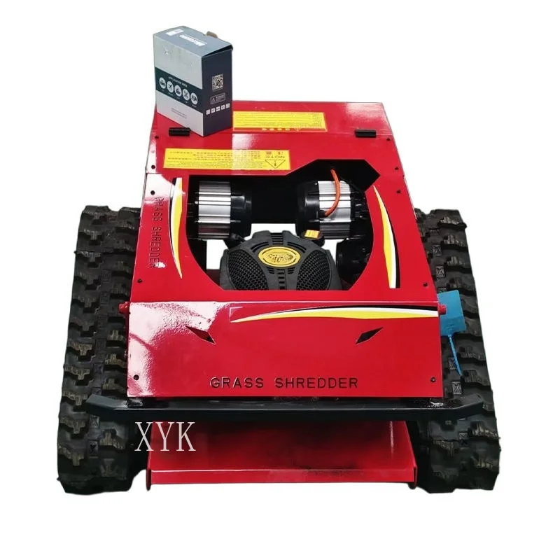All Terrain Crawler Grass Trimmer With Remote Control Designed Garden Orchard Maintenance Grass Cutting And Straw Breaking Jobs