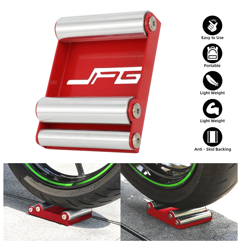 Motorcycle Roller Stand Wheel Cleaning Roller Stand Universal For Tyre Cleaning Chain Lubrication For Street Bike Dirt Bike JFG