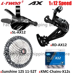 LTWOO AX12 1x12 Speed MTB Bike Derailleur Groupset X12 Chains 12V Sunshine 46T 50T 52T Cassette Sprocket Bicycle Parts