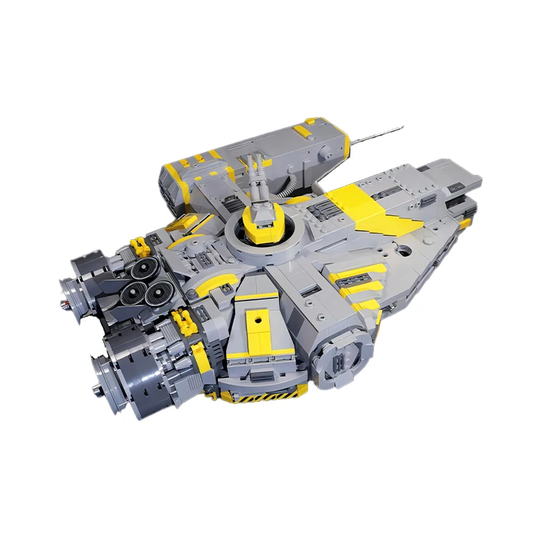 MOC-23774 Multi-purpose Light Freighter XS-Stock Interstellar Spaceship Building Blocks Assembly Model Technical Bricks Toys