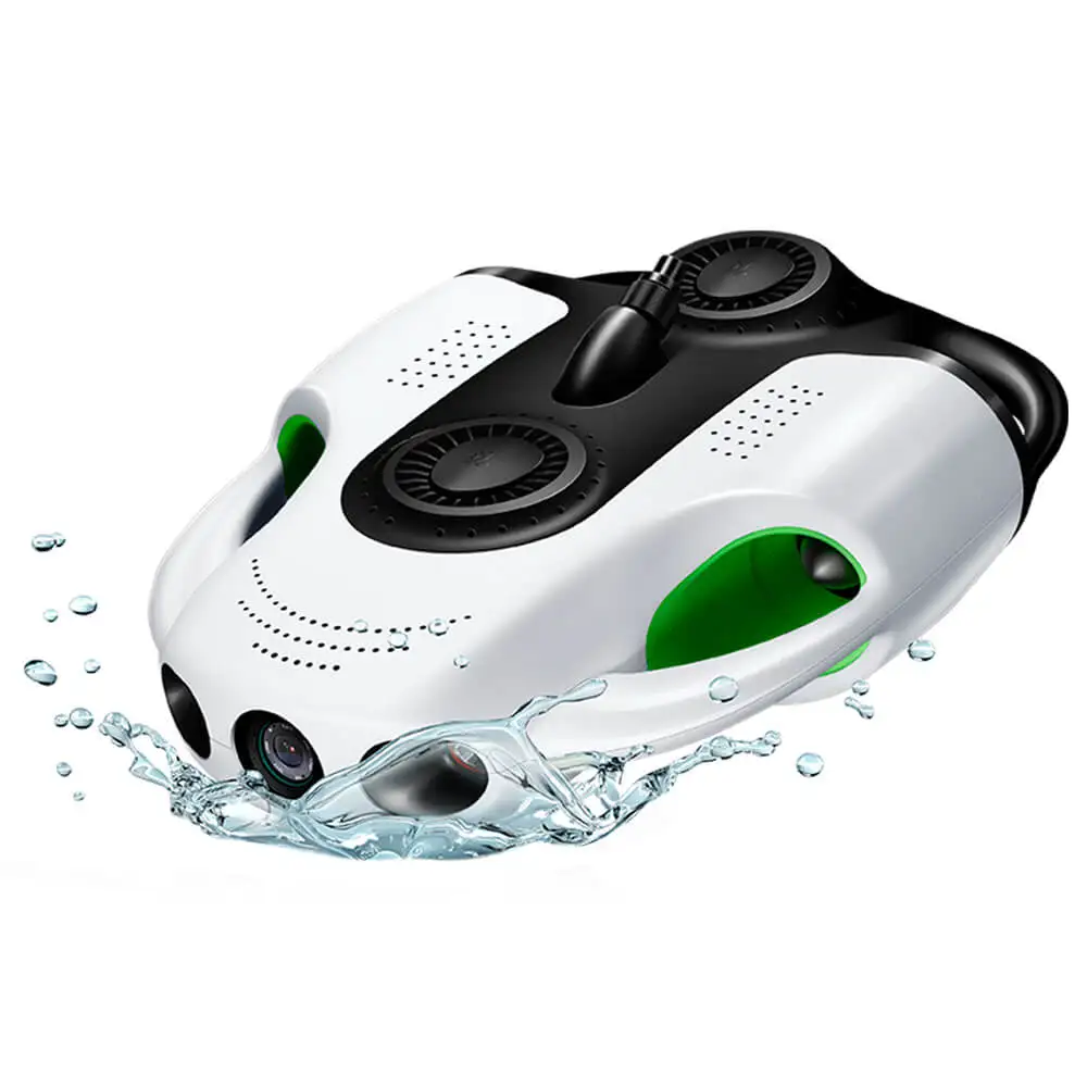 Dron submarino para inspección con cámara HD 1080P de 30m de profundidad, duración de la batería de 120 minutos, informe de inspección de prevolos de 48 minutos