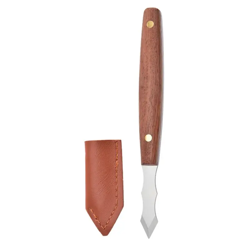 B08B-Bevel Scribe Tool Set For Woodworking- Includes 2Pcs Marking Knives With Stainless Steel Blades& Wood Handles