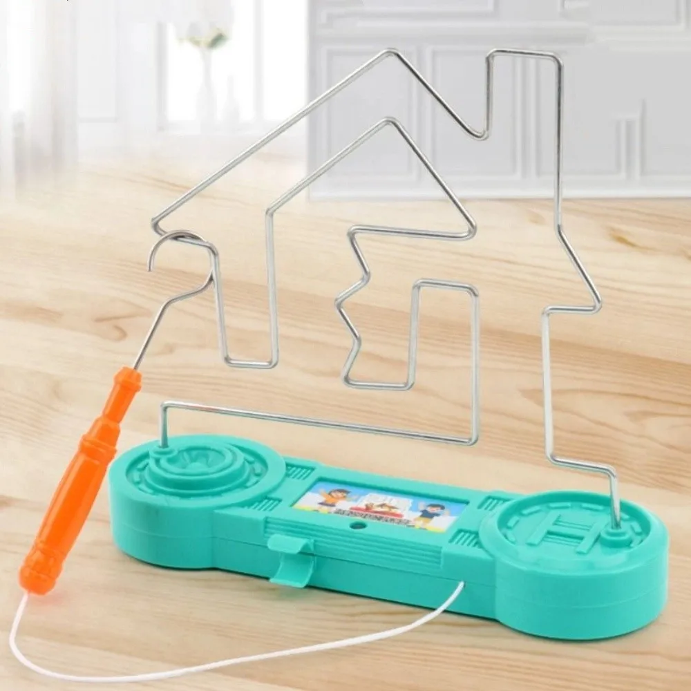 

Concentration Exercises Electric Touch Maze Education Electrically Charged Shock Wire Maze Plastic House Maze Wire Board Boy