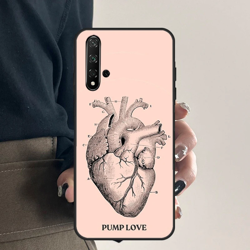 خمر القلب التشريحي الدماغ لهواوي نوفا Y70 Y90 Y60 Y61 Y91 Y72 9 10 SE 12i 12s 11i 5T P60 Pro P20 P30 P40 لايت