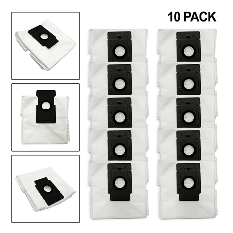 10PCS Dust Bag Set For 360 S8 PLUS For TP Link Tapo RV30 Plus RV10 Plus RVA200 Vacuum Cleaner Accessories Replacement
