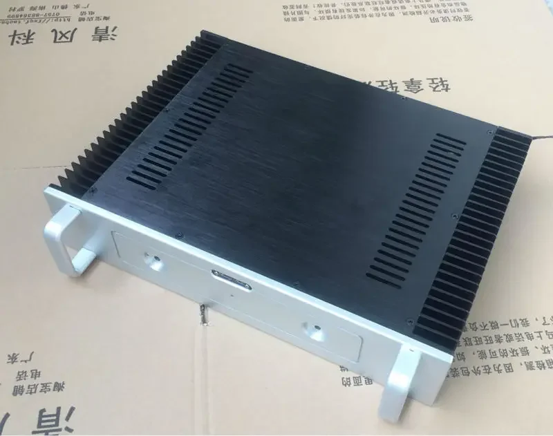 BZ4309 Aluminum power amplifier chassis Class A AMP box two heatsink With handle 430mm*90mm*308mm