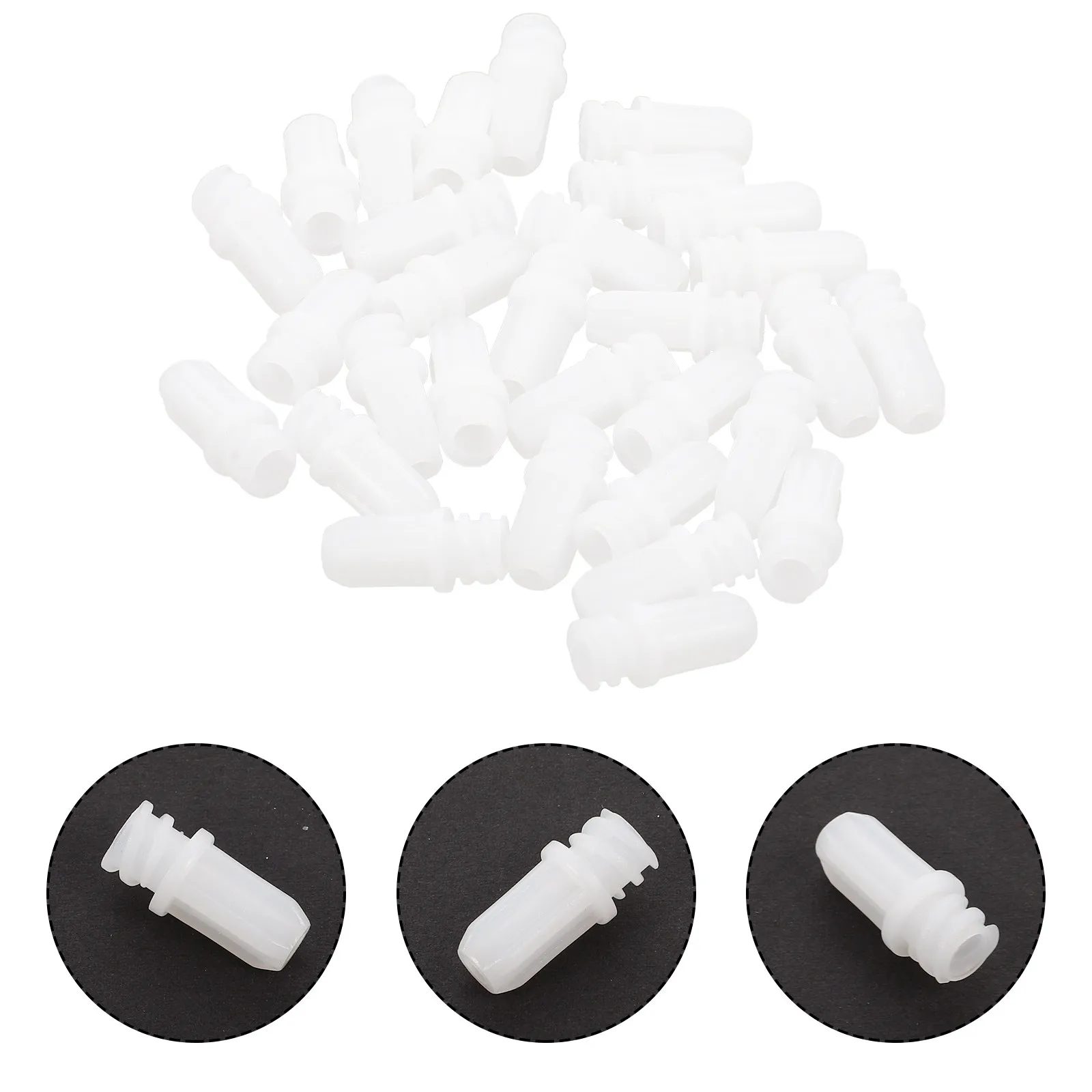 

30 шт. уплотнительных колпачков для инжекторов, высококачественные многоразовые пластиковые колпачки для игл, предотвращающие высыхание и разбрызгивание, универсальные для клеев