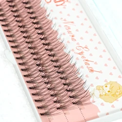 60 Clusters /Box 10D Eyelash Bundles Black Natural Mink Eyelashes Extension Fake Lashes Individual Grafting Lash Makeup Cilios