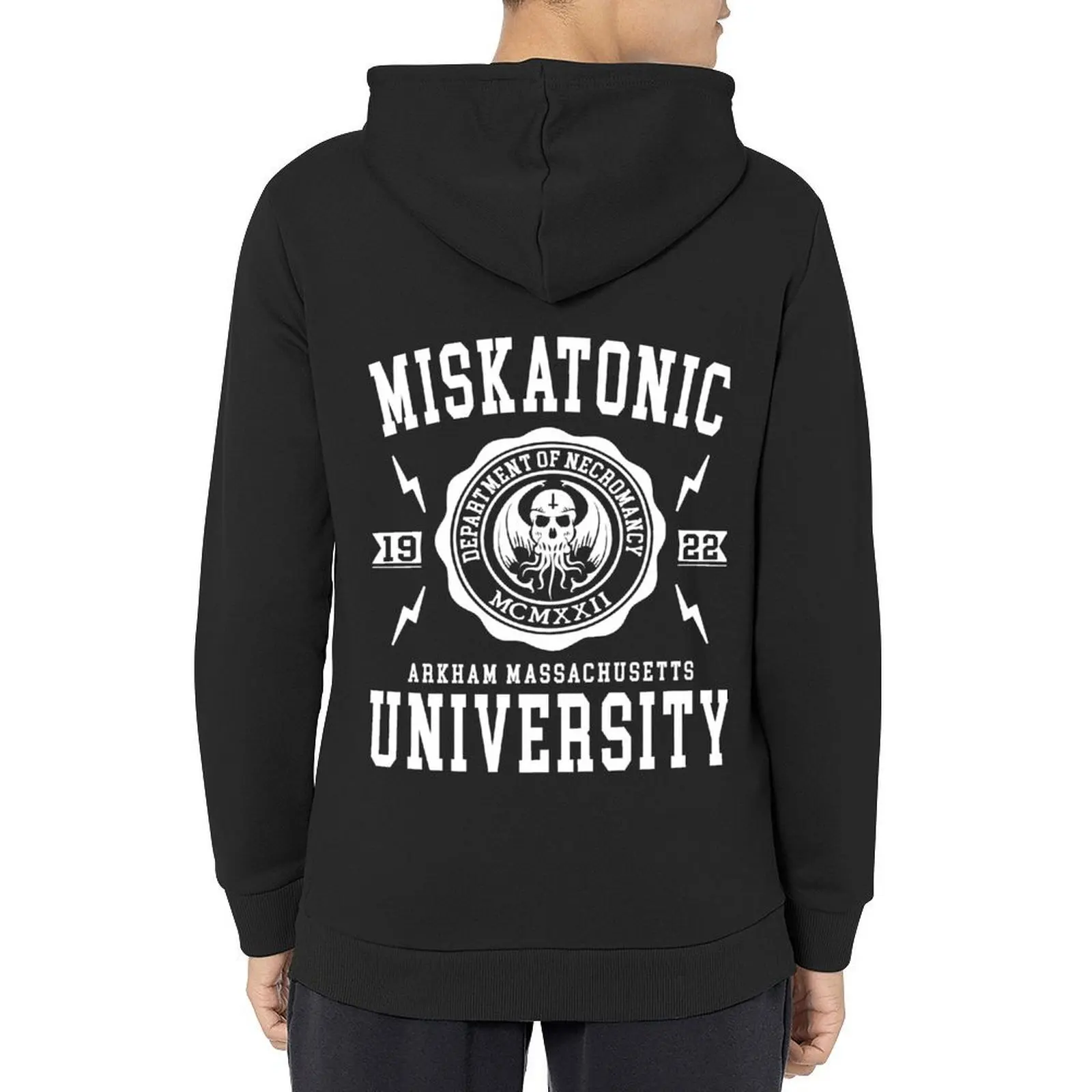 

CTHULHU - MISKATONIC UNIVERSITY Hoodie japanese style men clothing men wear graphic t shirts men hoodie graphic