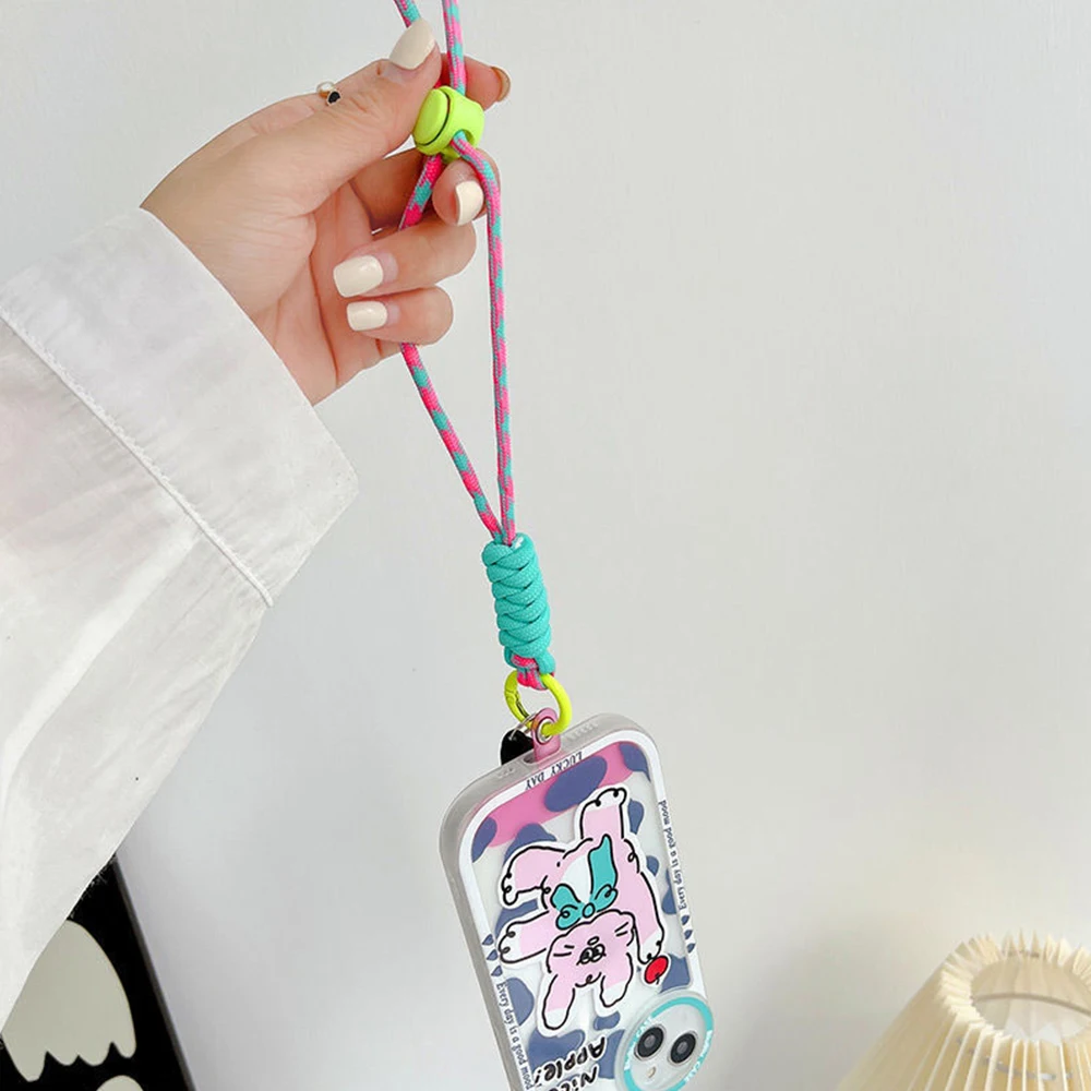 Universal Phone Lanyard Detachable Adjustable Wrist Strap Cord for IPhone Samsung Mi Mobile Phone Rope Braied Straps Keychain