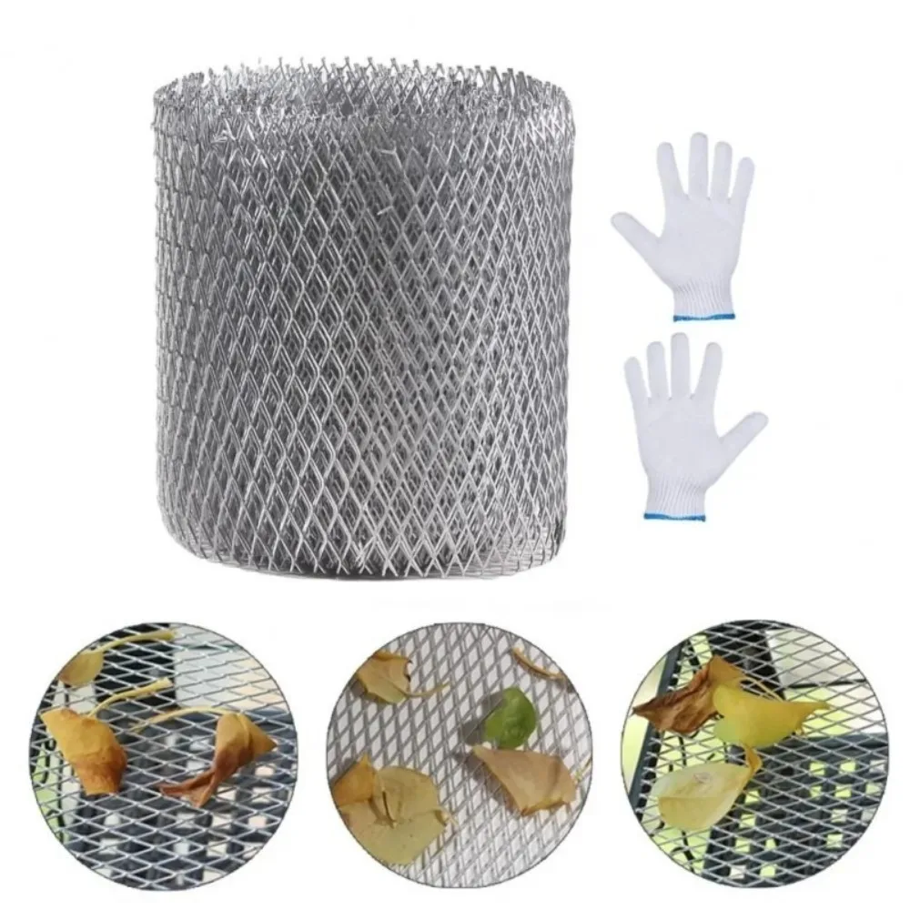 Quality Aluminum Gutter Guard Anti Clogging Anti-rust Mesh Guards Anti-corrosion Leaf Protector Protective Net Gutters