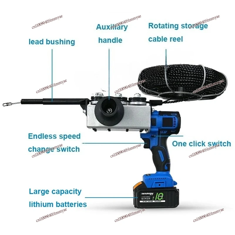 

NEW Automatic Pull Wire Stringing Machine Cable Push Puller Tools Wall Threading Machine Electric Communication Lead Machine