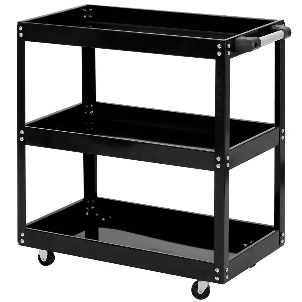 [EU Stock] Wheeled Tool storage rack 3Layers Wrench Organizer Tool Cart Organizer Rack Standing Storage Shelving Kitchen Storage