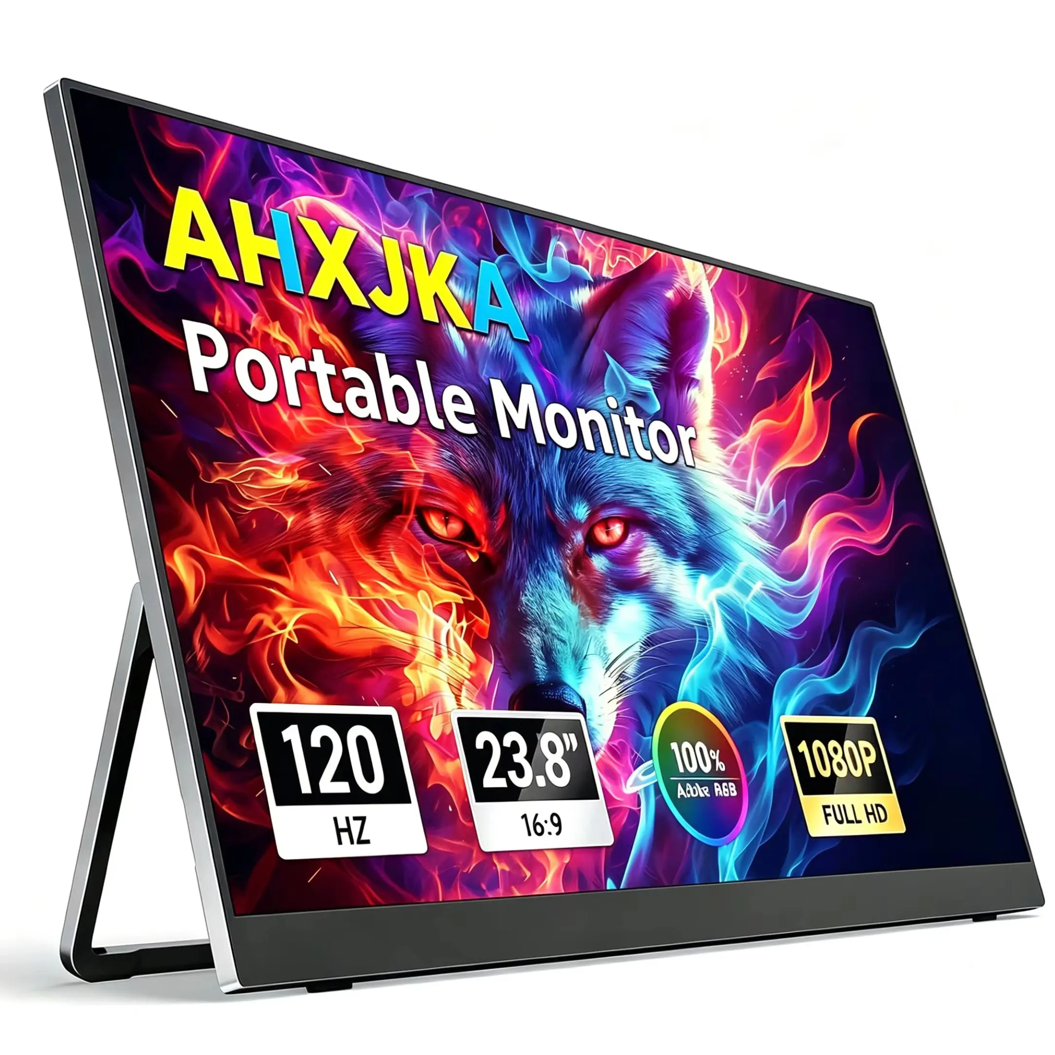 

23.8 Inch 120HZ Gaming Portable Monitor 1920*1080P FHD IPS 16:9 350nits Type-C MiniHDMI For Laptop Phone TV PS4/5 XBox Mac Steam
