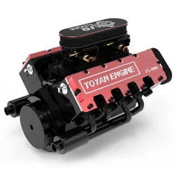 TOYAN HOWIN FS-V800 8 Cylinder 4-Stroke Water-Cooled Nitro Engine Model For RC Car & Boat - KIT / Finished Version