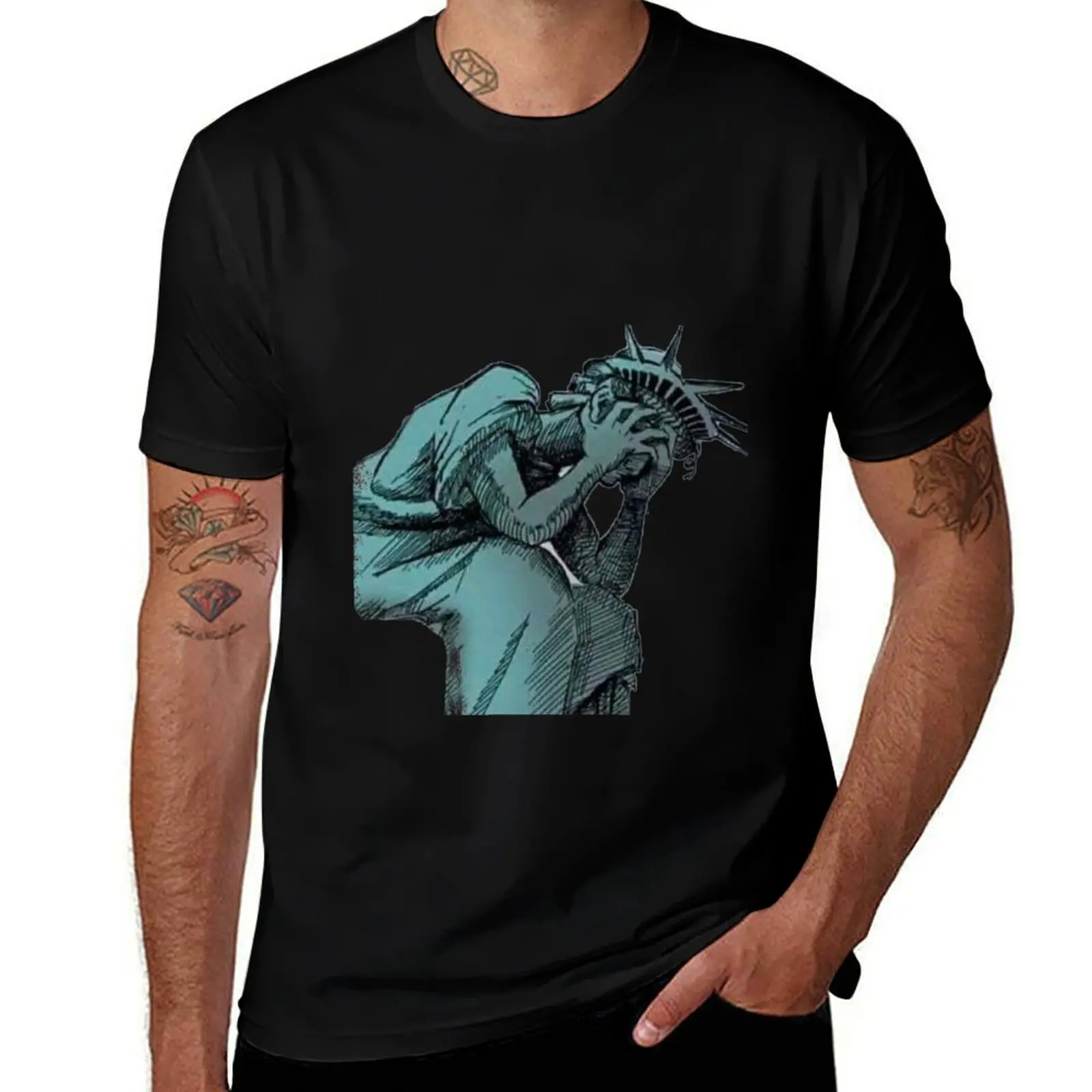 

mens shirt Liberty t Of designer T-Shirt t t shirts graphic man plain tears Statue shirts
