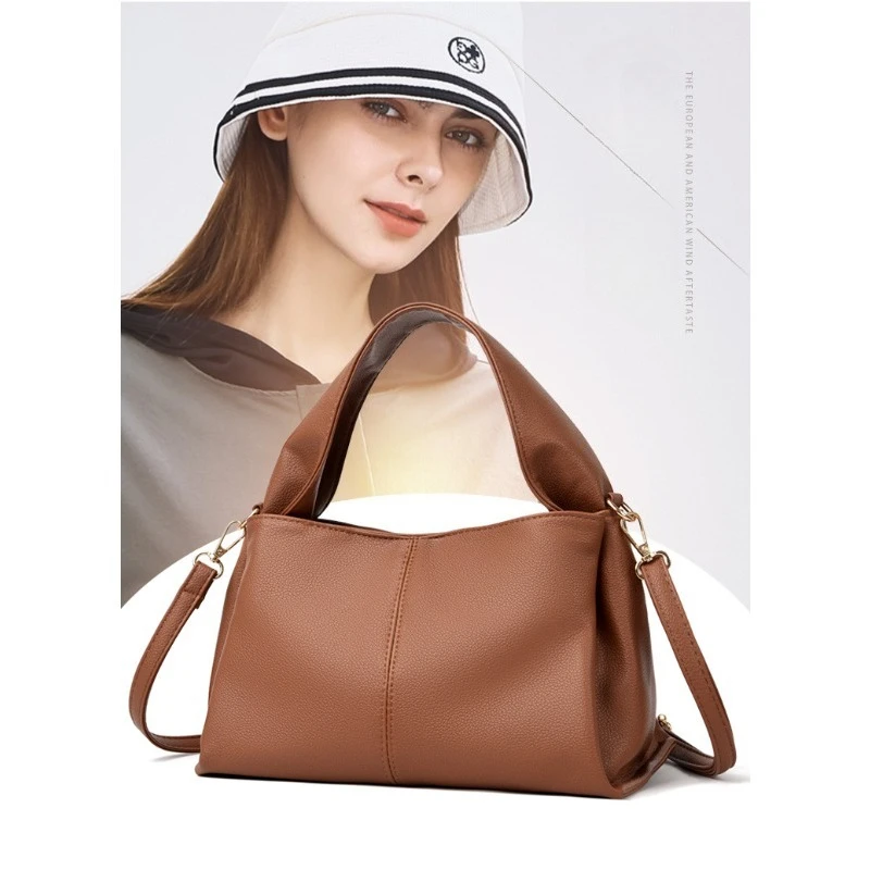 

Зимняя новая минималистичная мягкая сумка на одно плечо в стиле ретро, нишевая модная известная сумка-тоут в Интернете, сумка через плечо.