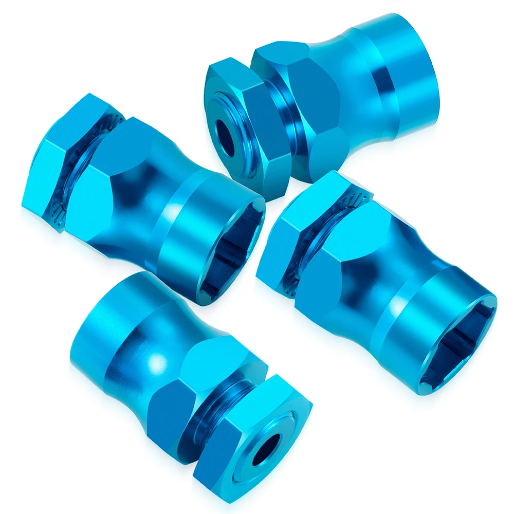 อะแดปเตอร์แปลงล้อหกเหลี่ยม AXSPEED 4 ชิ้น ขนาด 12 มม. ถึง 17 มม. พร้อมน็อตแปลงขยาย 15/20/30 มม. สำหรับรถ 1/10 ที่ได้รับการดัดแปลง รถบักกี้ รถบรรทุก ขนาด 1/8 อะไหล่รถยนต์