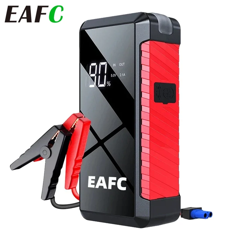 EAFC 12V Car Emergency Jump Starter 1000A Car Battery Booster Starter Portable Battery Starter with LED Display for Auto SUV