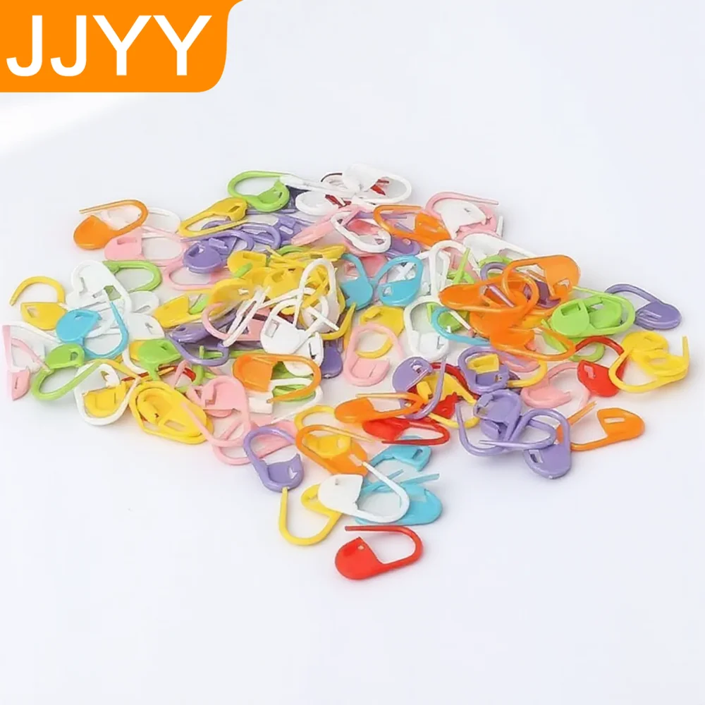 100 Uds. Alfileres de hebilla de plástico coloridos antigravela DIY artesanía de costura accesorios de costura