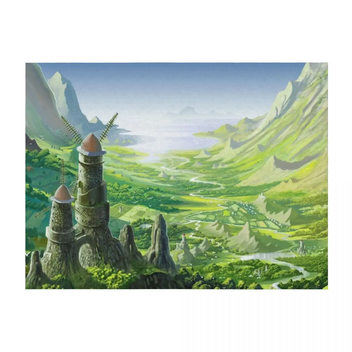

The Valley of the wind Throw Blanket Thin Kid'S Picnic For Baby Blankets
