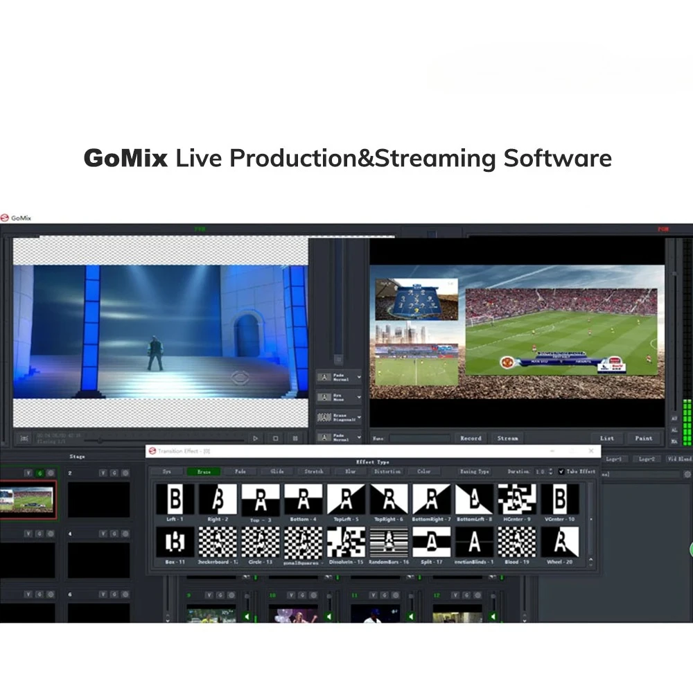DIGICAST GOMix مستوى البث صورة برنامج الإنتاج المباشر محول الفيديو والخلاط IPTV #2