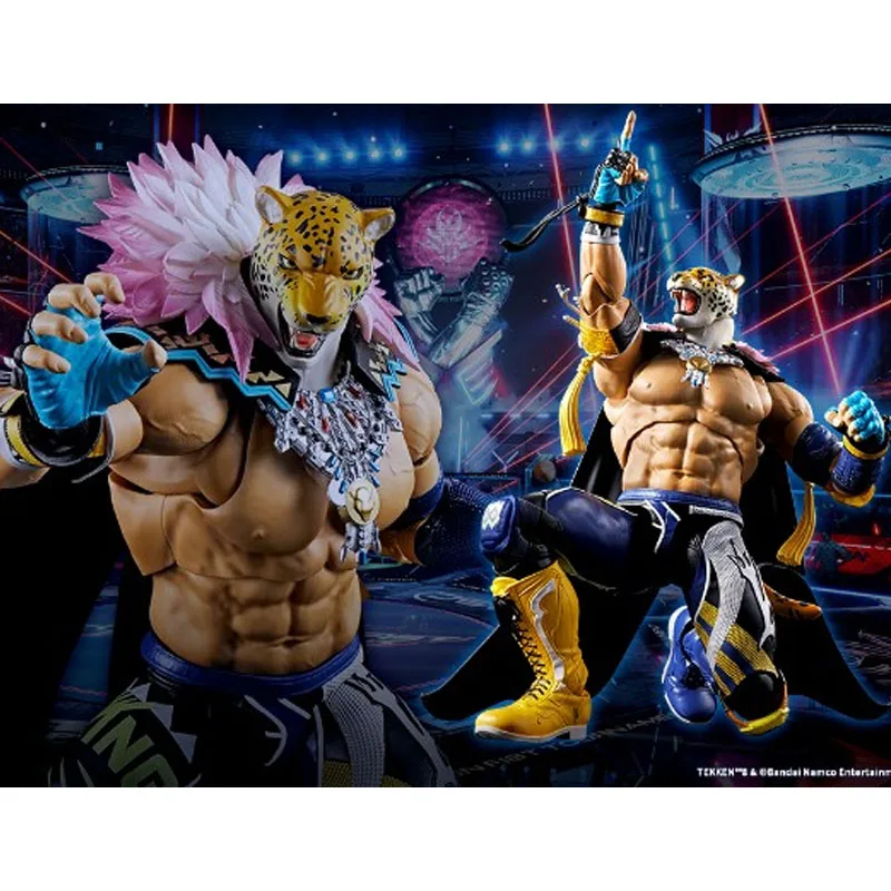 Bandai genuíno s.h. figuarts anime figura tekkin 8 rei 170mm figura de ação brinquedos para meninos crianças presente modelo colecionável ornamentos