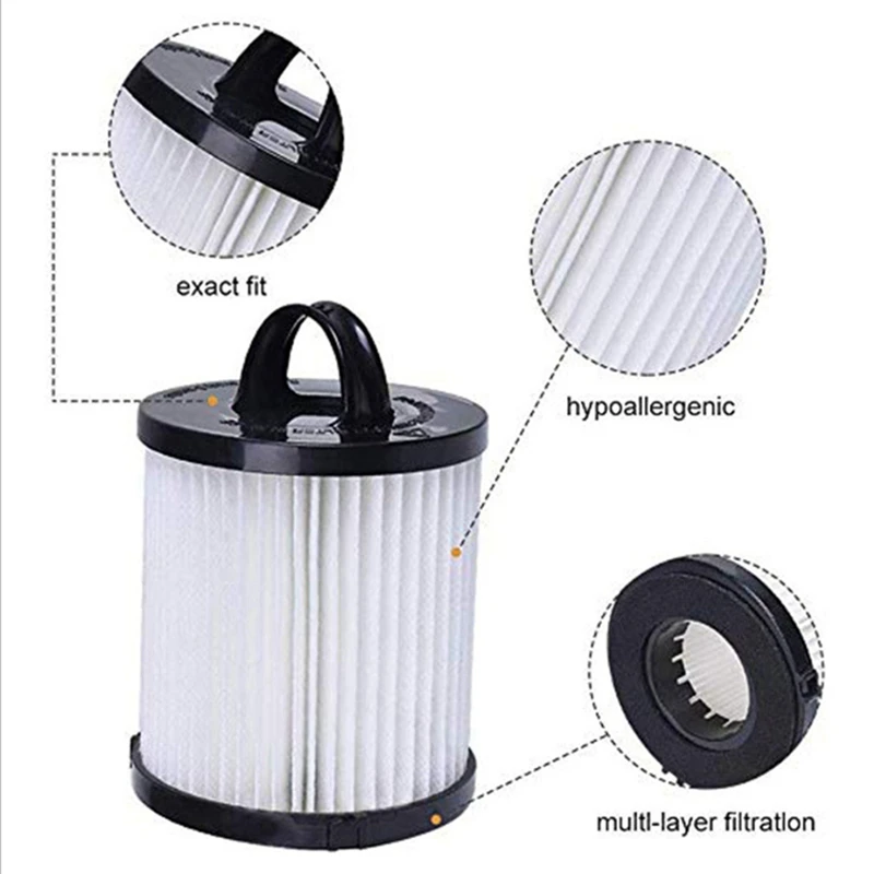 4ชิ้นอุปกรณ์เปลี่ยนแผ่นกรอง HEPA สำหรับยูเรก้า Dcf21 Dcf-21 67821 68931 Ef91 68931A E1052ax เครื่องดูดฝุ่น