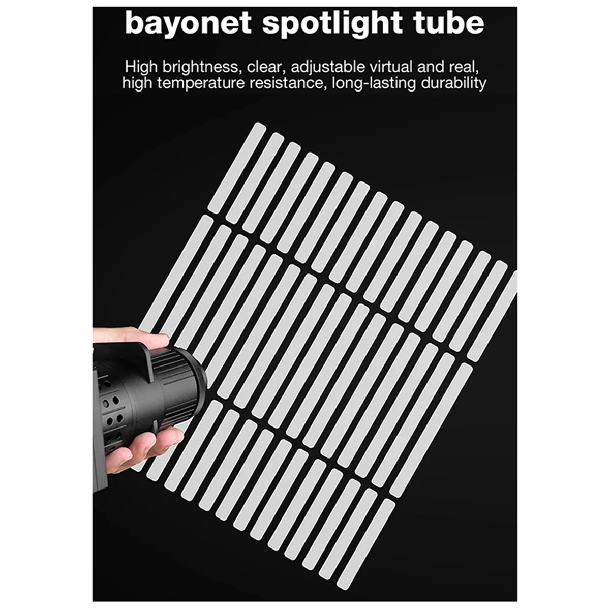 

A56XQ V850 Mini Bowens Mount Photography Spotlight Plug-in Condenser Optical Focusing Projection for Ulanzi 40W Pro Light