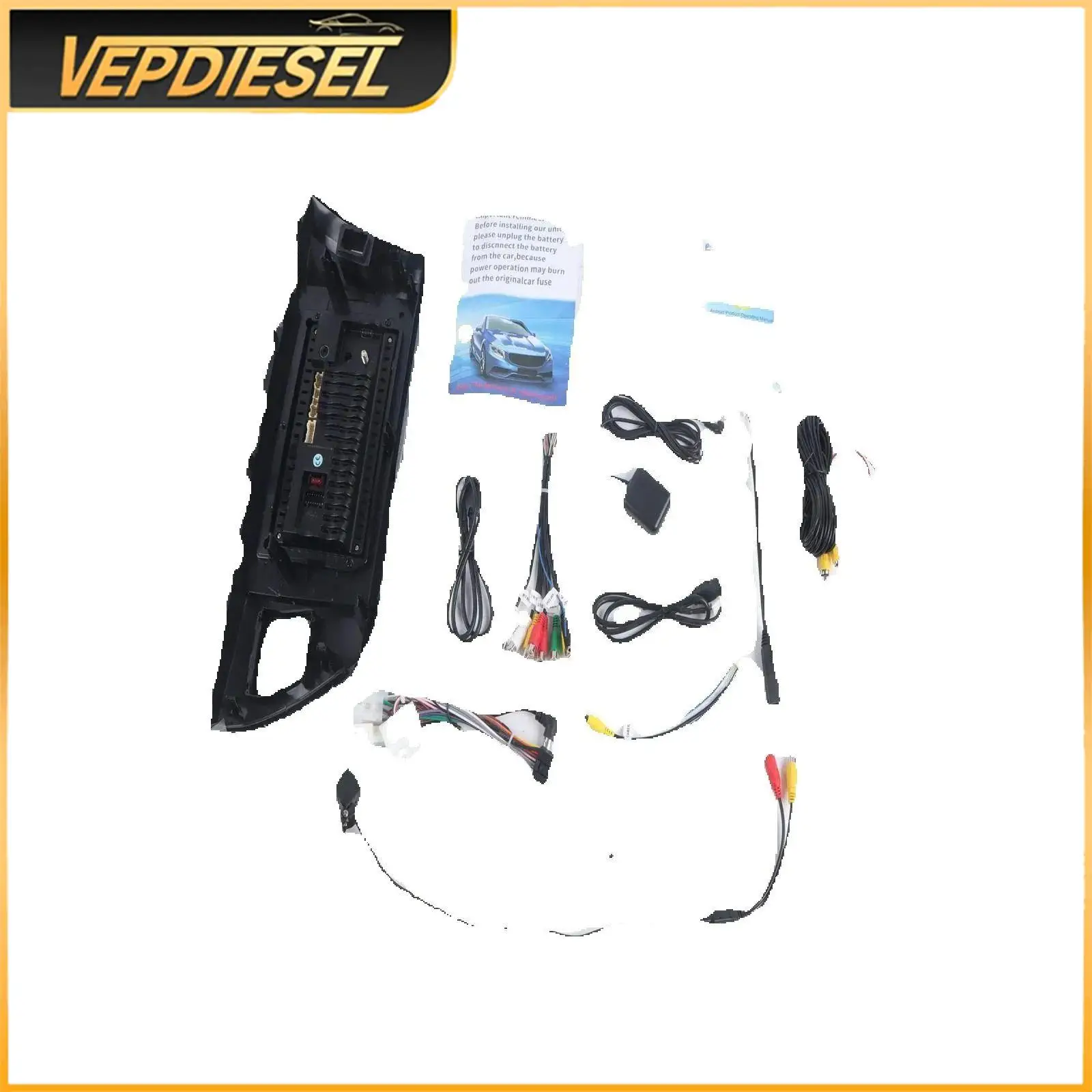 

10,1-дюймовый автомобильный стерео радиоприемник Android 12 для Corolla 2014-2016, 1 ГБ, 32 ГБ, беспроводная проводная камера Carplay с поддержкой GPS