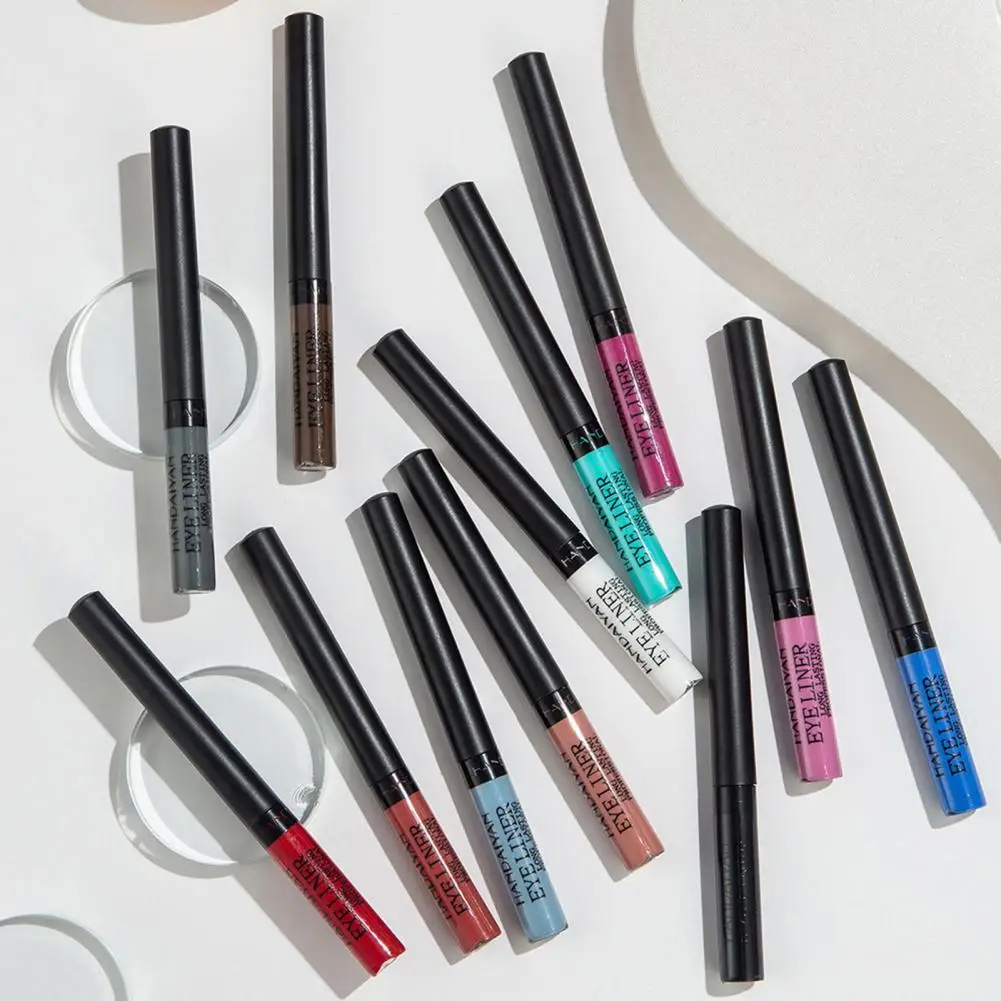 Delicate Eyeliner Ultra-fine Nib Eyeliner Pen Fluorescent Eye Makeup Matte Colored Not Blooming Liquid Eyeliner