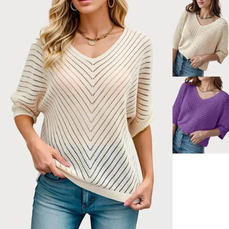 

Comfortable Soft Purple Knitted Sweater for Men And Women Ciwalk Collar Nine Sve Length Coolmax Fiber Deformed