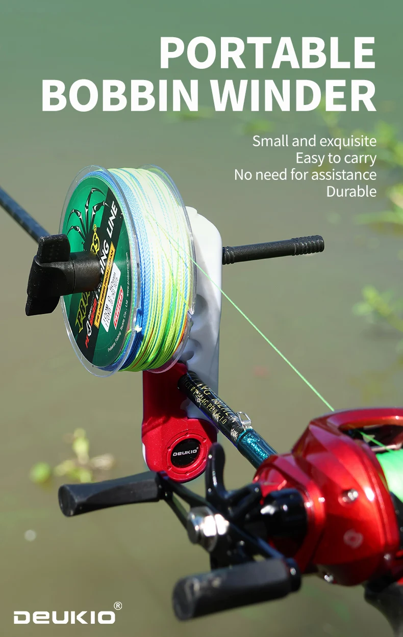 Tragbarer Angelschnurwickler für Baitcasting- und Spinnrollen, ABS-Spulenmaschine, Karpfenangel-Zubehör, Wickelwerkzeuge – Detail 1