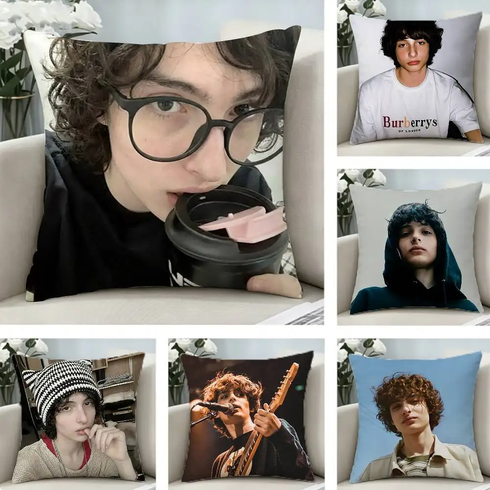 

COOL Finn W-Wolfhard-FW Pillow Case Pattern Printed Pillowcase For Living Room Sofa Cushion Cover