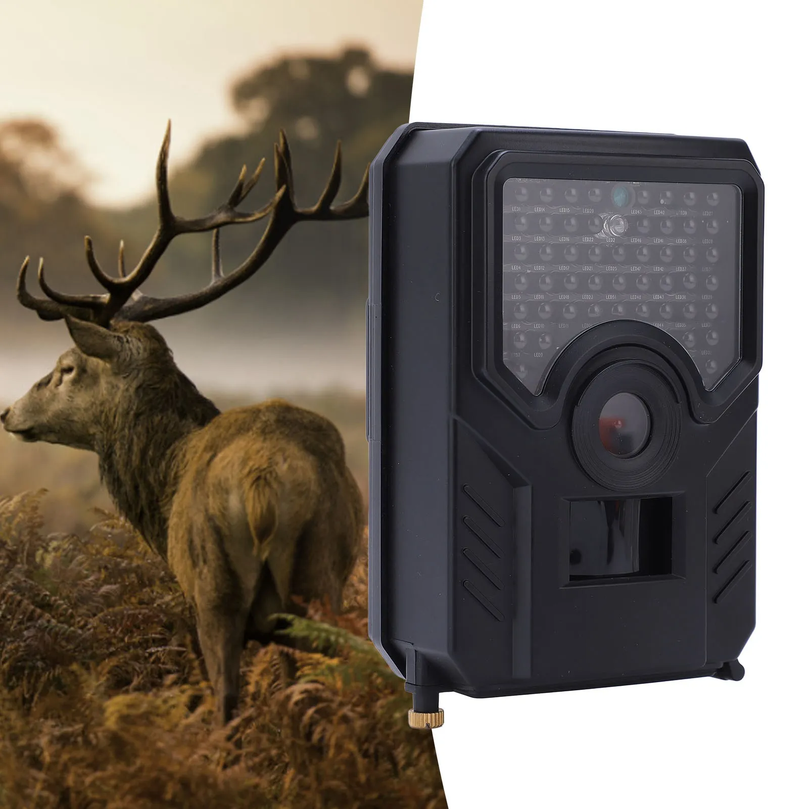 Infrared Hunting Camera Trail Camera 12MP HD 1080P Infrared Hunting IP56 Waterproof for Wildlife Monitoring PR200B Trail Camera