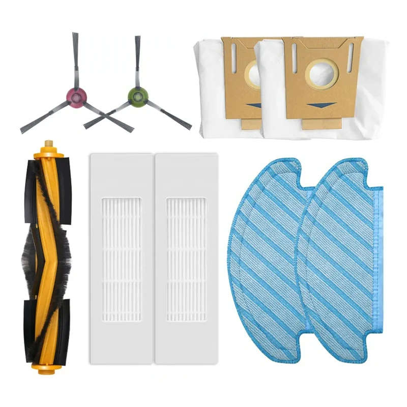 

A93G For Ecovacs Deebot N10 / N10 Plus Main Side Brush Hepa Filter Mop Cloths Dust Bag Robot Vacuum Cleaner Replacement Parts