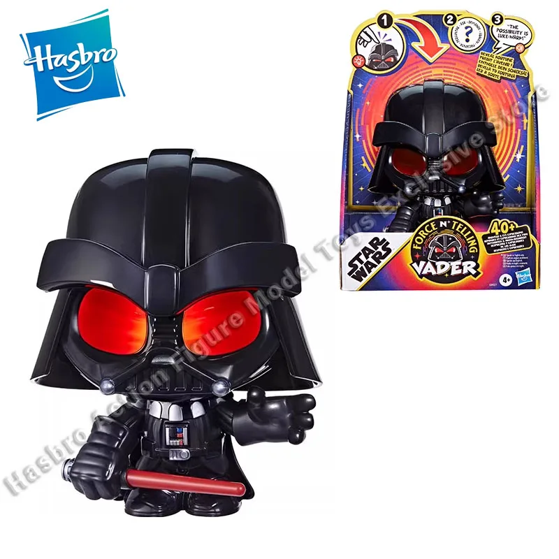 In Stock Hasbro Star Wars Force N Telling Darth Vader Q Edition Action Figures Model Toys Mobile Robot Model Collectible