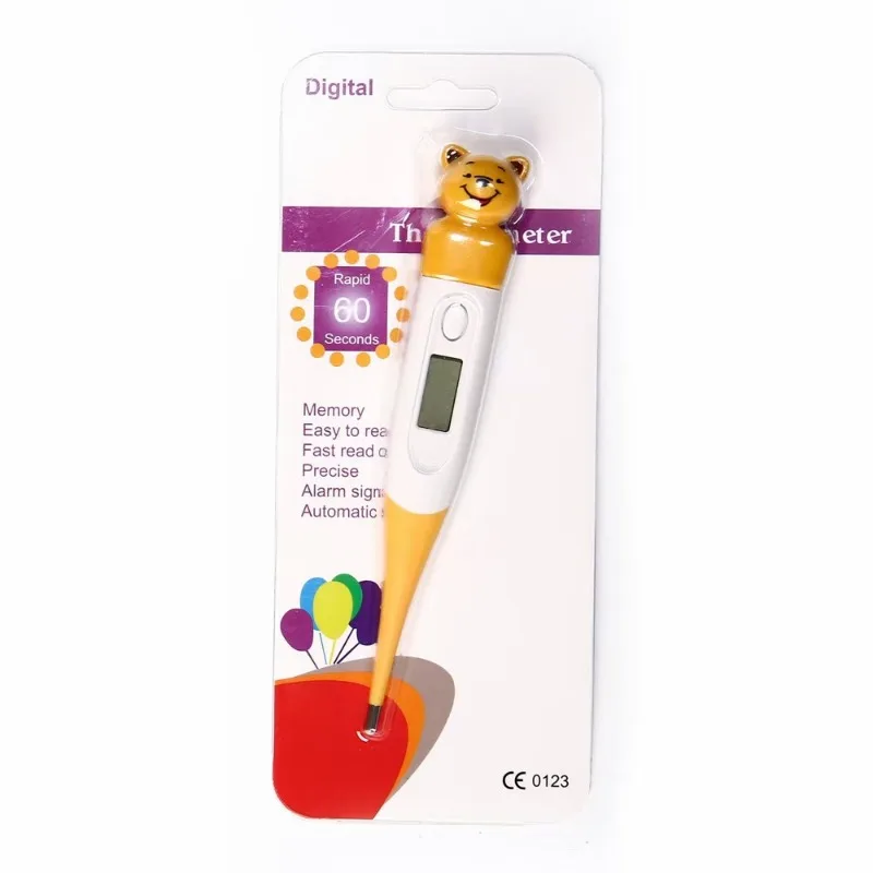 Cartoon dier zachte kop medische elektronische thermometer voor volwassenen en kinderen huishoudelijk digitaal nauwkeurigheidsmeetinstrument